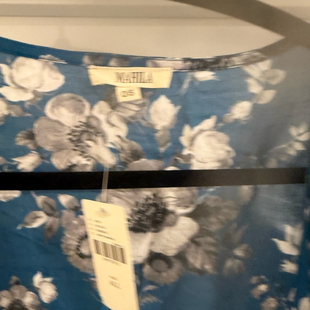 NWT Mahila blue floral flowy kimono, O/S - Picture 6 of 6